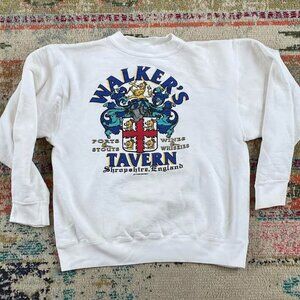 Vintage Walker's Tavern England Travel Tourism 1990s Crewneck Sweatshirt